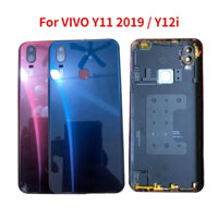 6,53 inch Cho VIVO Y11 2019 1906 Y12i Vỏ Pin Cửa Sau Vỏ Có Khung Giữa + Ống Kính Máy Ảnh + Mông Chìa Khóa Bên