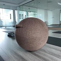 65cm Exercise Ball Cover for Yoga Pilates Gym Ball  Chair - Coffee