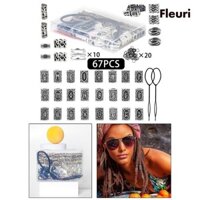 67 Chiếc Dreadlocks Hạt Phụ Kiện Tóc Đa Năng Vintage Bím Nhẫn Kẹp Tóc Bím Tóc Nữ