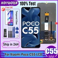 6,71 '' Chất Lượng Cao Tương Thích Với Dành Cho Xiaomi Poco C55 Màn Hình LCD FrameTouch Bảng Điều Khiển Màn Hình Số Hóa Cho Xiaomi Poco C55 Màn Hình LCD 22127PC95I