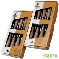 673-S7K bộ tô vít cán gỗ 7 cây gồm 2 cây Pozidriv PZ1, PZ2