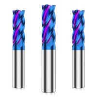 68 -Degree Thép phay phay máy cắt 4 -Blade Thép không gỉ Mill Hợp kim Thép phay CNC Xử lý máy cắt phay dọc CNC mui khoan thap Mũi khoan