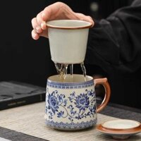 68 Thanh Hoa Nhữ Diêu Chén Trà Gốm Sứ Có Nắp Trà Tách Ly Chén Nước Gia Đình Cao Cấp Pha Tr