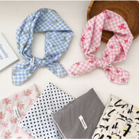 68 Vải Lanh Cotton Khăn Vuông Nhỏ Phong Cách Mỏng Khăn Thời Trang Trang Trí