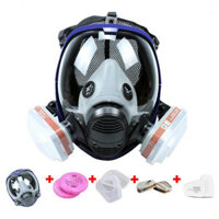 6800 17 in 1 Chemical Gas Mask Dust Respirator Anti-Fog Full Face Mask Filter For Industrial Acid Gas Welding Spray Pain