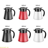 680/880ml Stainless Steel Double Wall Vacuum Flask Insulated Coffee Pots