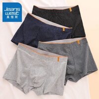688.6 Triệu Người Mua Lại Thương Hiệu Này Jeanswest / Jeanswest Quần Lót Nam Boxer Quần Đùi Hợp Thời Trang Thoáng Khí Kích Thước Lớn Boxer Quần Đùi 3.29