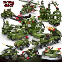 [696 CHI TIẾT] BỘ ĐỒ CHƠI XẾP HÌNH XE TĂNG, XE BỌC THÉP, Lắp Ráp Xe Chiến Đấu Quân Đội – 27 Tạo Hình