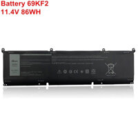 69KF2 Pin Laptop Cho DELL Alienware M15 M17 R3 XPS 15 9500 G7 7500 Độ Chính Xác 5550 P100F P45E P91F P87F00 BATTERY.