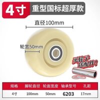 6inch Bánh xe nylon chịu lực cao, bánh xe đẩy đơn 4/5/ 8inch bánh xe đẩy phẳng, bánh xe đẩy tải nặng, bánh xe đẩy đơn