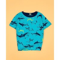 [6kg-20kg] Áo Thun Bé Trai C@rt3r - Xanh Ngọc Cá Mập