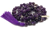 6mm 8 mm 10 mm, Mala Beads Necklace, Amethyst Jewelry, Amethyst Mala Bracelet, Crown Chakra Jewelry, Ametrine, Knotted Amethyst, Faceted, (Knotted ...
