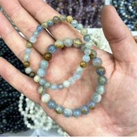 6mm Tự Nhiên LanLiShi Đá Tròn Hạt Vòng Tay Chữa Bệnh Năng Lượng Pha Lê Lắc Tay Nữ Trang Sức