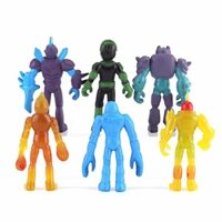 6PCS BEN 10 Action Figures 3.5'' PVC Doll Play Toy Model Gift Kids Collect