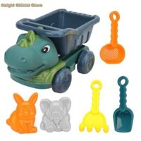 6Pcs Khủng Long đồ chơi cát Với xe ben Cát Khuôn Mẫu xẻng Cát Sifter Sandbox Đồ Chơi Cho Trẻ Em Trẻ Mới Biết Đi nam nữ