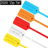 6pcs New 2020 Zip Tie Disposable Plastic Tag Off Sneakers Shoes Decorations White Red Cream Beige Security Seals