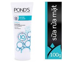 Ponds Sữa Rửa Mặt pond Ngừa Mụn Acne 100g