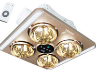 6tcht Đèn sưởi nhà tắm 4 bóng âm trần LED HE9 (Điều khiển từ xa)