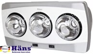 6tcht  Đèn sưởi nhà tắm Hans 3 bóng H3B