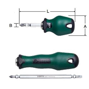 Tuốt nơ vít 2 đầu Sata 66206 - 6x150mm