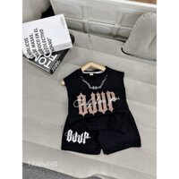 7-30kg Sét Bộ Quần Áo BaLo Chất Cotton In Chữ OJUP 2 Màu Cho Bé Trai