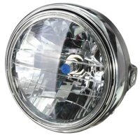 7 “35W Đa Năng Xe Máy Đèn Pha Tròn H4 Bóng Đèn Trong Suốt Ống Kính Đầu Đèn Cho Xe Honda / Yamaha / Suzuki