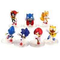 7 Cái / bộ 5-6cm Sonic the Hedgehog Sonic Nhân Vật Đồ Chơi Sonic Shadow Đuôi Nhân Vật PVC Hành Động Hình Đồ Chơi Cho Trẻ Em