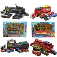 7 Cái / bộ Hot Wheels Hiệp Sĩ Bóng Tối Batman Đồ Chơi Ô Tô Mô Hình Hợp Kim Diecast PVC Xe Avengers / Batman Batmobile / Tuần Tra / Justice League / Ô Tô