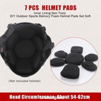 7 Chiếc Đa Năng Bảo Vệ Mềm Chống Sốc DIY Thể Thao Ngoài Trời Memory Foam Dễ Dàng Lắp Đặt Bên Trong Lót Mũ Bảo Hiểm Miếng Lót Bộ