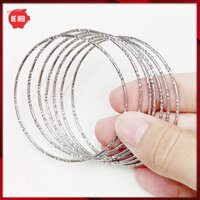 7 Chiếc ximen inox chạm khắc tinh xảo không đen không gỉ Trang sức Bé Heo - Mẫu 2 - 48mm