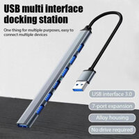 7 Cổng USB 3.0 Loại C HUB Mở Rộng Bộ Chia Tốc Độ Cao Bộ Chuyển Đổi OTG Docking Station Cho LaptopPC Ổ Cứng Chuột Bàn Phím