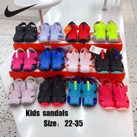 7- * Hàng có sẵn * Xăng đan Nike kids phiên bản quầy trẻ em giày lỗ trẻ em giày lội nước dép bé giày lười cho bé