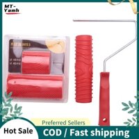 7 Inch Empaistic Họa Tiết Con Lăn Họa Tiết Họa Tiết Họa Tiết + 2 Chiếc Dụng Cụ Tranh Hạt Gỗ, Giấy Dán Tường Nghệ Thuật Giả Hạt Dụng Cụ, Kết Cấu Tường Tranh Nghệ Thuật Bộ Dụng Cụ