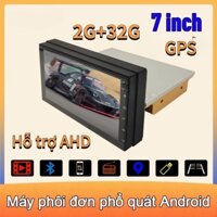 7 inch, Màn hình xe hơi Android Xem youtube, GPS, Camera sau, Dash Cam, Tiếng Việt, DVD, 1DIN，Hỗ trợ AHD