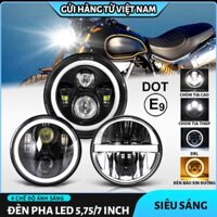 7 Inch Siêu Sáng Đa Năng H4 H13 Đèn Pha Xe Máy Đèn LED Tròn Lái Xe 5.75 Inch Hi-Lo Tia Cho Xe Offroad động Cơ 4X4 12V24V