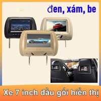 7 inch xe AV đầu gối hiển thị  Bộ 2 màn hình gối đầu thay thế gối ô tô LED，Không phải MP5, chỉ là màn hình hiển thị