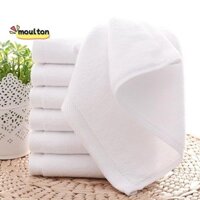 7 Khăn Cotton Trắng Cao Cấp Chất Lượng Khách Sạn Mềm Khăn Tay 30X30cm