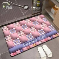 [7 kiểu/tùy chỉnh] Thảm trải sàn đất tảo cát hoạt hình mở rộng 3D, thảm hút nước nhà vệ sinh phòng tắm dễ thương, Thảm chân đất tảo cát mềm, chống trượt, Thảm chân đất tảo cát ở cửa phòng ngủ, thảm ban công bên giường, nhà bếp