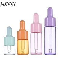 7 Lọ Tinh Dầu Thủy Tinh, Bộ Chai Nhỏ Giọt Mini Màu Macaron Có Thể Tái Sử Dụng, Nhiều Màu Đổ Lại 5ml / 10ml / 15ml Niêm Phong Hộp Đựng Nước Hoa Tinh Chất