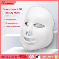 7 Màu Đèn LED Mặt nạ Ánh sáng Trị liệu Photon Mụn Chống nhăn Làm trắng Mặt nạ Điều trị Hàn Quốc Photon Therapy Spa Home