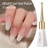 7 Màu/bộ Xeijayi Gel Sơn Móng Tay Nhanh Khô Đơn Màu Sơn Móng Tay UV/đèn LED Chữa Sơn Móng Tay Màu Sơn Móng Tay Kiểu Cách Nghệ Thuật Chăm Sóc Móng Tay * KÍNH