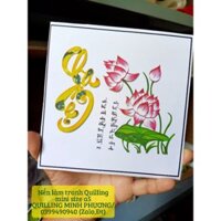 7 Nền làm tranh Quilling mini size a5