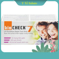 7 Que thử phát hiện ngày rụng trứng, que thử rụng trứng Bio Check cho kết quả trong 5 - 10 phút (7 cái) y tế suhato