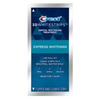 7 túi Miếng dán trắng răng Crest 1 Hour Express làm trắng cấp tốc