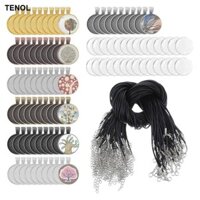 70x Khay Làm Đồ Trang Sức Vòng Cổ Tự Chế Với 70 Miếng Dây Vòng Cổ Với 70x Kính