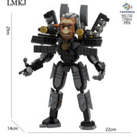 710 Chiếc Lego Skibidi Toilet Titan Khối Xây Dựng Gtoilet Titan GMAN Đồ Chơi Trẻ Em