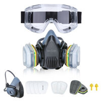 710 Respirator Half Face Cover Dust Mask with Filters for Industry Spray Paint Agriculture Working