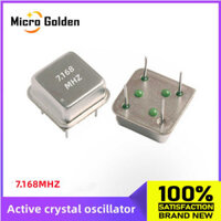 7.168M (2-5pcs) 7.168MHZ Active Crystal Oscillator OSC Semi-Size Clock Square DIP4-4PIN Bản g