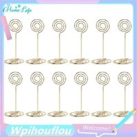 72 Gói Số Bàn Đựng Thẻ Giá Đỡ Ảnh Đứng Giấy Menu Kẹp, Hình Tròn (Vàng)