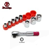 72 răng 85mm cờ lê xoắn ốc 1/4 '' dụng cụ sửa chữa cờ lê ổ cắm mini 1/4 inch bộ cờ lê ổ cắm 5/6/7/8/9/10/11 / 12mm